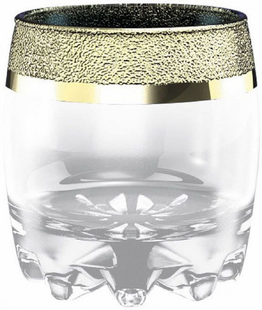 Набор стак. д/виски 6шт с рис "Золотой карат" (Гусь Хрустальный) GK22-415 &mdash; Posudio