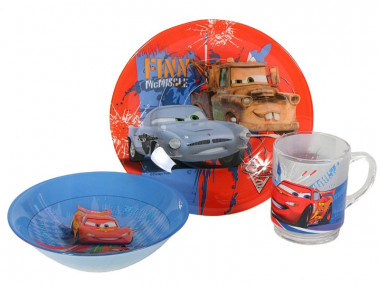 Набор детский 3 предмета ДИСНЕЙ ТАЧКИ 2 — Posudio