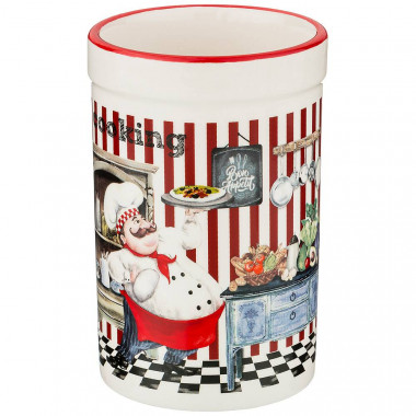 Подставка д/столовых приборов &quot;BELLISSIMO&quot; 8,6*8,6*13см. — Posudio