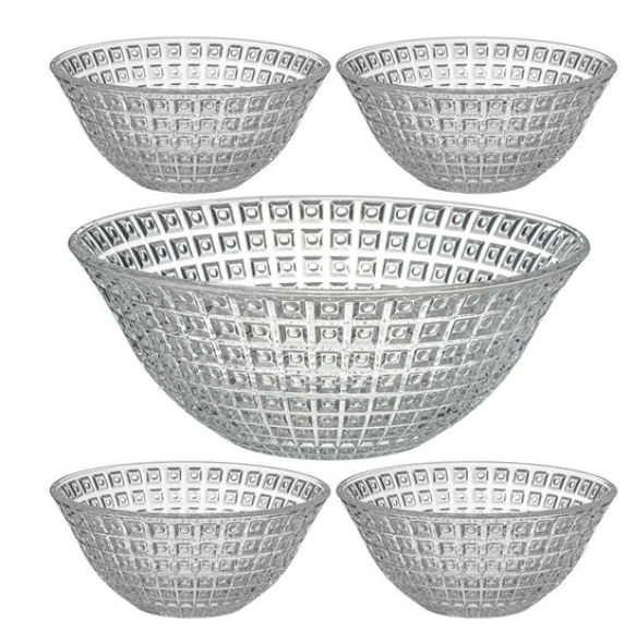 Набор салатников из 5шт. "DIAMANT" 1600мл./300мл. фото 1 &mdash; Posudio