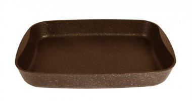 Противень 365*260*55мм (кофейный мрамор) &mdash; Posudio