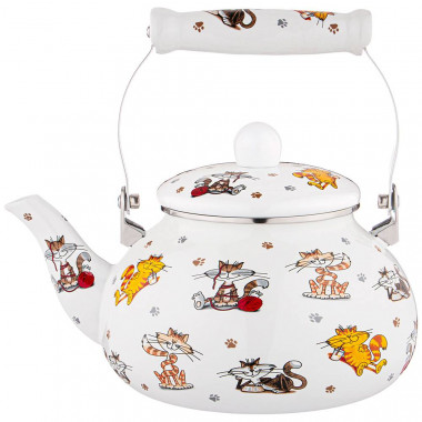 Чайник эмалированный 2,5л AGNESS "ВЕСЕЛЫЕ ДРУЗЬЯ " &mdash; Posudio