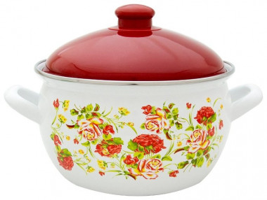 Кастрюля эмал. сфер. &quot;Амелия&quot; 3,6л. — Posudio