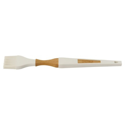 Кисть силиконовая c ручкой из бамбука, белая M04-059-W фото 1 — Posudio