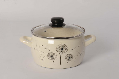 Кастрюля 2,4л. глуб.стекл.крышк.&quot;Одуванчик Эксклюзив&quot; — Posudio