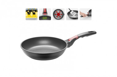 Сковорода с антипригарным покрытием и съёмной ручкой 24см, Nadoba Vilma, NAD728218 — Posudio