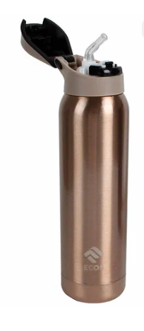 Термобутылка спортивная с трубочкой 500мл. бронзовый &mdash; Posudio
