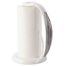 Держатель д/бум. полотенец (пластик) L=26 B=22cм. белый &mdash; Posudio