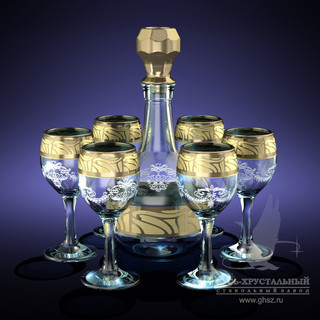 Набор 7пр с рис."Мускат" (Гусь Хрусталь) GE05-500/837 &mdash; Posudio