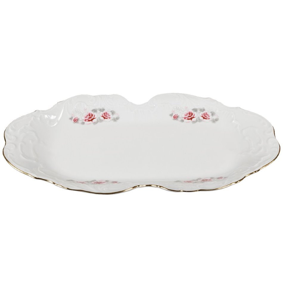 Поднос 36см Cmielow Rococo Роза 0032850 G577 фото 1 — Posudio