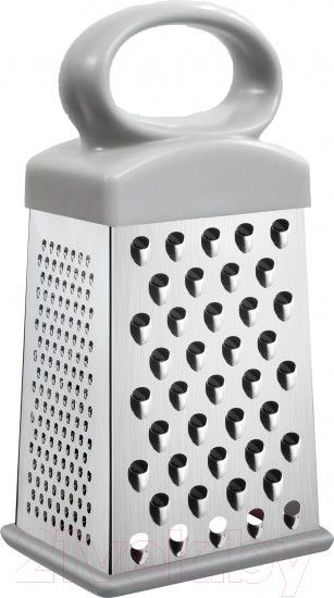 Терка 4-х стороняя из НЖС 12см, серая M04-120GR фото 1 — Posudio