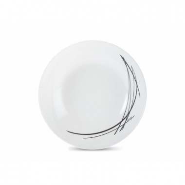 Тарелка обеденная ДОМИТИЛЬ БЛЭК 25см &mdash; Posudio