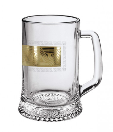 Кружка для пива 0,5л  с рис. &quot;Пирамида&quot; (Гусь Хрусталь) EAV92-1008 — Posudio