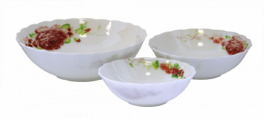 Набор салатников 3предмета  Алессио W-3X/6665 &mdash; Posudio