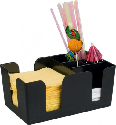 Подставка барная для салфеток и украшений черная &mdash; Posudio