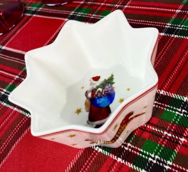 Салатник 11см НОВЫЙ ГОД в под.уп.(х36) Фарфор 305-185 &mdash; Posudio