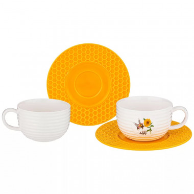 Чайный набор &quot;HONEY BEE&quot;  на 2пер. 4пр. 240мл. — Posudio