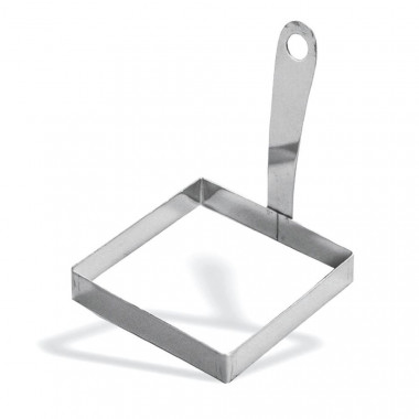 Форма для омлета квадр. с ручкой 8,5*8,5см. нерж.Испания — Posudio