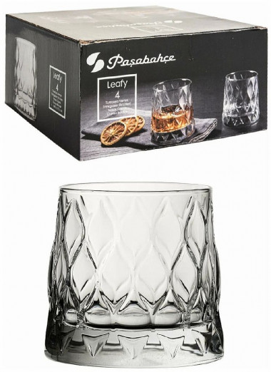 Набор стаканов "LEAFY" 320мл.4шт. &mdash; Posudio