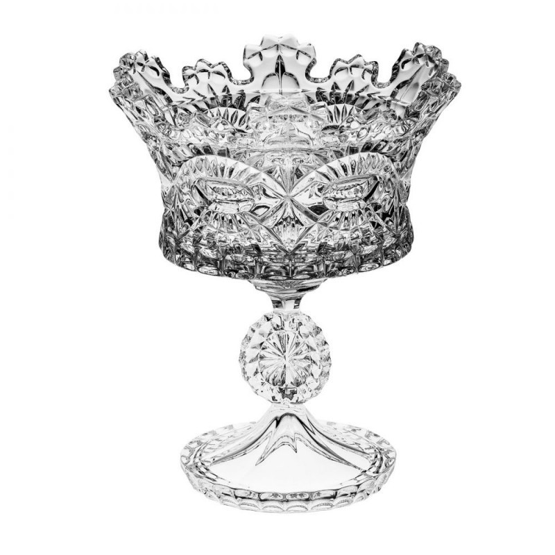 Ваза на ножке 26см (хрусталь) Crystal Bohemia Crown 990/67051/021700/260-109 фото 1 — Posudio