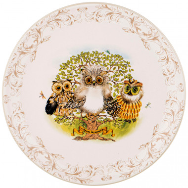 ТАРЕЛКА ПОДСТАНОВОЧНАЯ "ДЕРЕВО МУДРОСТИ" 26*26 СМ. ВЫСОТА=3 СМ. &mdash; Posudio