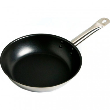 Сковорода 26см. б/кр (Общепит) индукц. дно А/П Xylan &mdash; Posudio