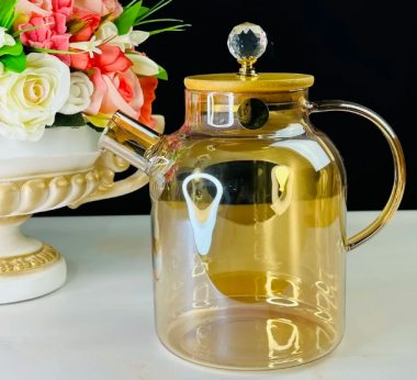 Заварочный чайник 1,8л. в под.уп.(х12)Стекло 589-036 — Posudio