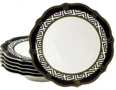 Набор из 6 глубоких тарелок 23см ИЗОЛЬДА в под.уп.(х6)Фарфор 205-469 &mdash; Posudio