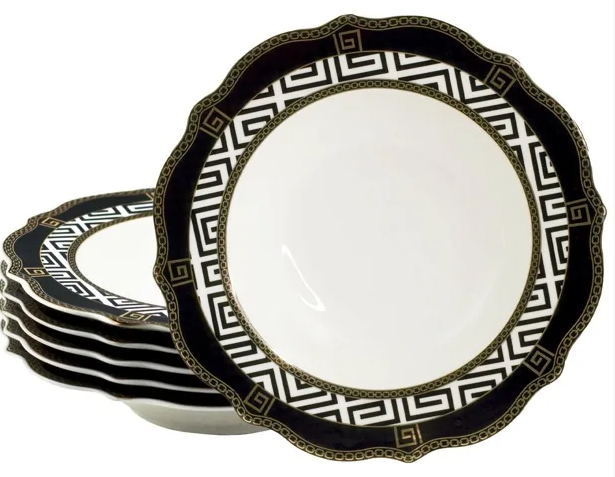 Набор из 6 глубоких тарелок 23см ИЗОЛЬДА в под.уп.(х6)Фарфор 205-469 фото 1 &mdash; Posudio