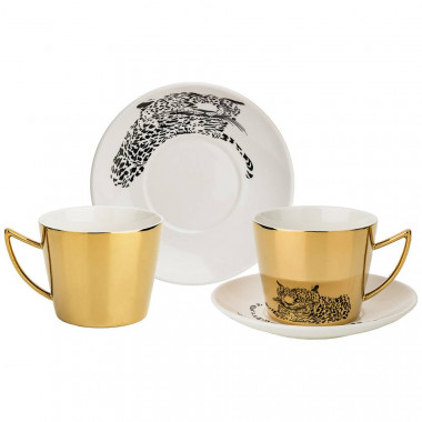Чайный набор  2пр. 4пр. золотой — Posudio