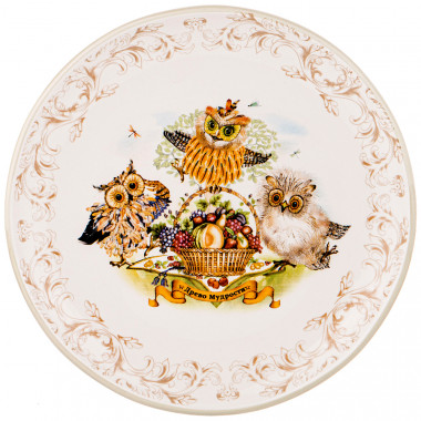 ТАРЕЛКА "ДЕРЕВО МУДРОСТИ" 21*21 СМ. ВЫСОТА=2,5 СМ. &mdash; Posudio