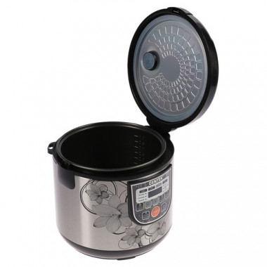 Мультиварка CENTEK CT-1498 700ВТ черный сталь — Posudio