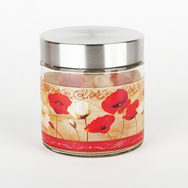 Банка с крышкой Маки 0.7л &mdash; Posudio