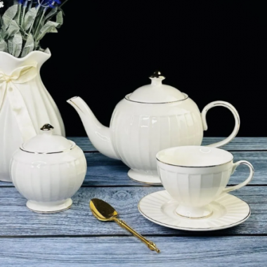 Чайный сервиз 16пр. 230 мл в под.уп.(х4)Фарфор 102-042 — Posudio