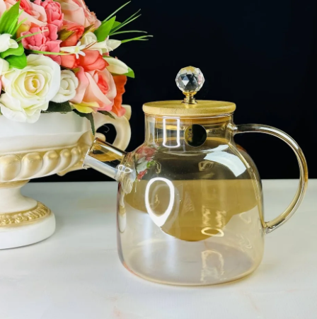 Заварочный чайник 1,5л. в под.уп.(х16)Стекло 589-037 фото 1 — Posudio