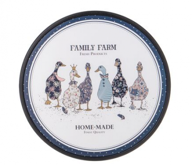ДОСКА РАЗДЕЛОЧНАЯ "FAMILY FARM" ДИАМЕТР 27,5*1.2 СМ 895-177 &mdash; Posudio