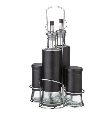 НАБОР ДЛЯ МАСЛА/УКСУСА И СПЕЦИЙ НА МЕТАЛ.ПОДСТАВКЕ 172-145 — Posudio