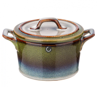 ГОРШОЧЕК ДЛЯ ЗАПЕКАНИЯ REACTIVE GREEN 13*10*5,3/8 СМ 780-119 &mdash; Posudio