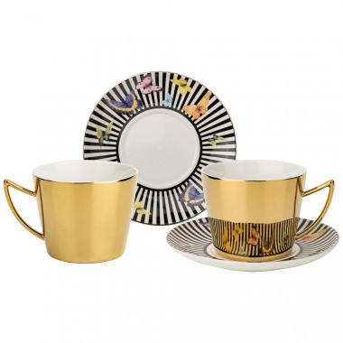 Чайный набор  2пр. 4пр. золотой 220мл. — Posudio