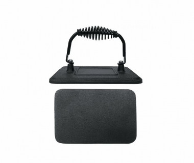 Пресс для жарки мяса 22,5*12,5см. с ручкой  P.L. — Posudio