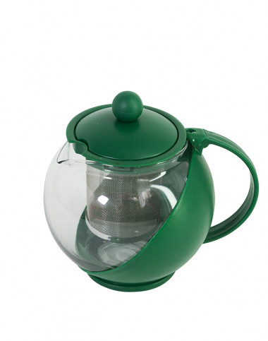 чайник заварочный с сеточкой 1,25л стекло пласт. — Posudio