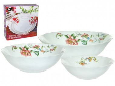 Набор салатников 3пр. (15см, 18см, 23см) "ФИОНА" W-3X/6798 &mdash; Posudio