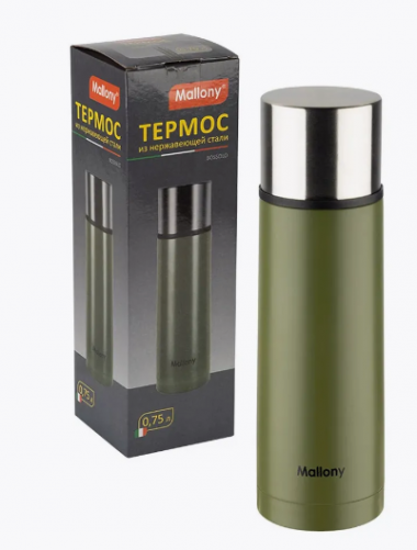 Термос из нерж. стали BOSSOLO  0,75л зеленый &mdash; Posudio