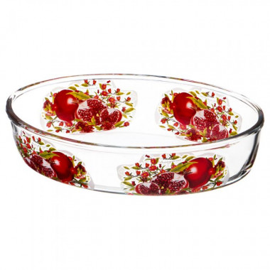 Форма д/запекания Гранат овальная 1,55л 18х26х6см &mdash; Posudio