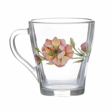 Кружка 250мл ОСЗ ГРАЦИЯ АКВАРЕЛЬНЫЕ ЦВЕТЫ 13С1649AF &mdash; Posudio