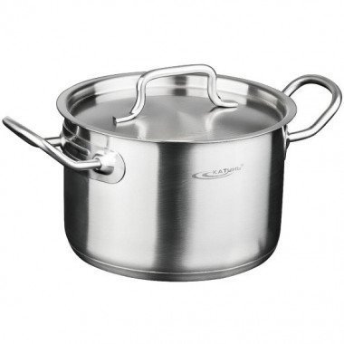 Кастрюля 3л 18см метал.крышка ОБЩЕПИТ — Posudio