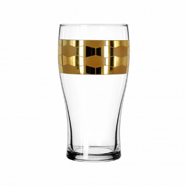 Набор 2 пивных бокала с рис. Винтаж (Гусь Хрусталь) EAV180-1973 — Posudio