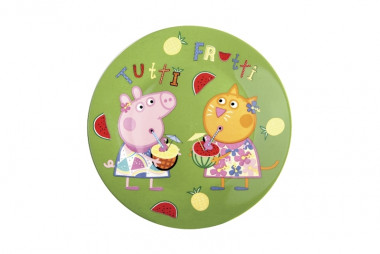 Тарелка Свинка Пеппа 19см. фрукты — Posudio