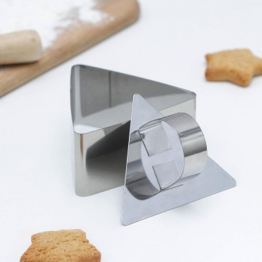 Форма для выкладки&quot;Треугольник&quot; 7,5*6,5*4см. с прессом — Posudio