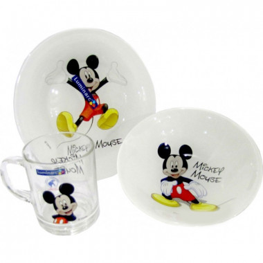 Набор детский 3 предмета ДИСНЕЙ МИККИ КОЛОРС — Posudio